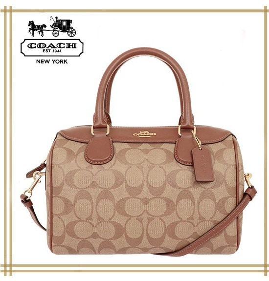 Coach f32203 mini bennett satchel in signature outlet canvas