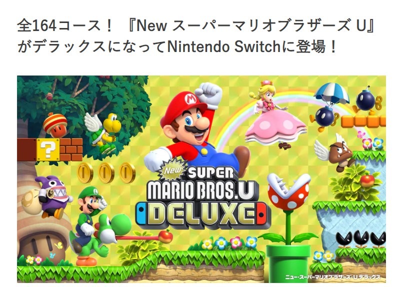 新品 New スーパーマリオブラザーズ U デラックス switch