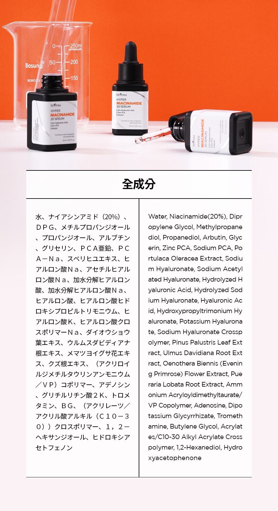 イズエンツリー]ハイパー ナイアシンアミド 20 セラム 20ml > Cosmetics