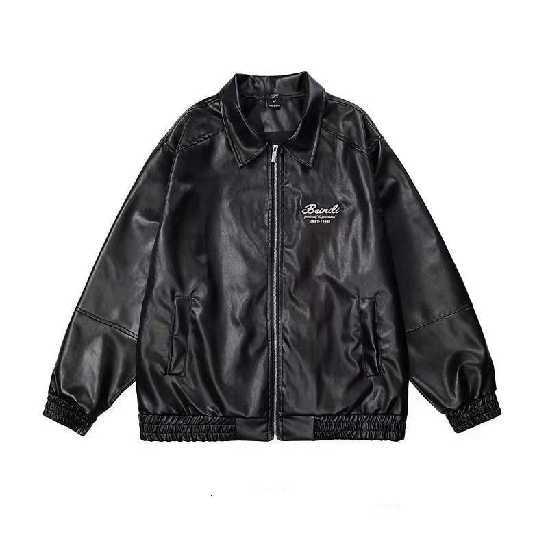 黒　牛革　レザーシングルライダースジャケット(韓国製) レザージャケット ライダース クロップドシングルライダースジャケット