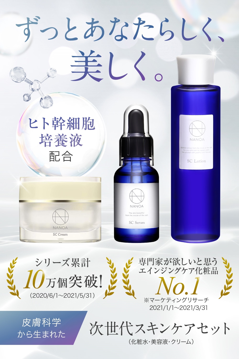 Qoo10] ナノア スキンケアセット 化粧水 美容液 保湿ク