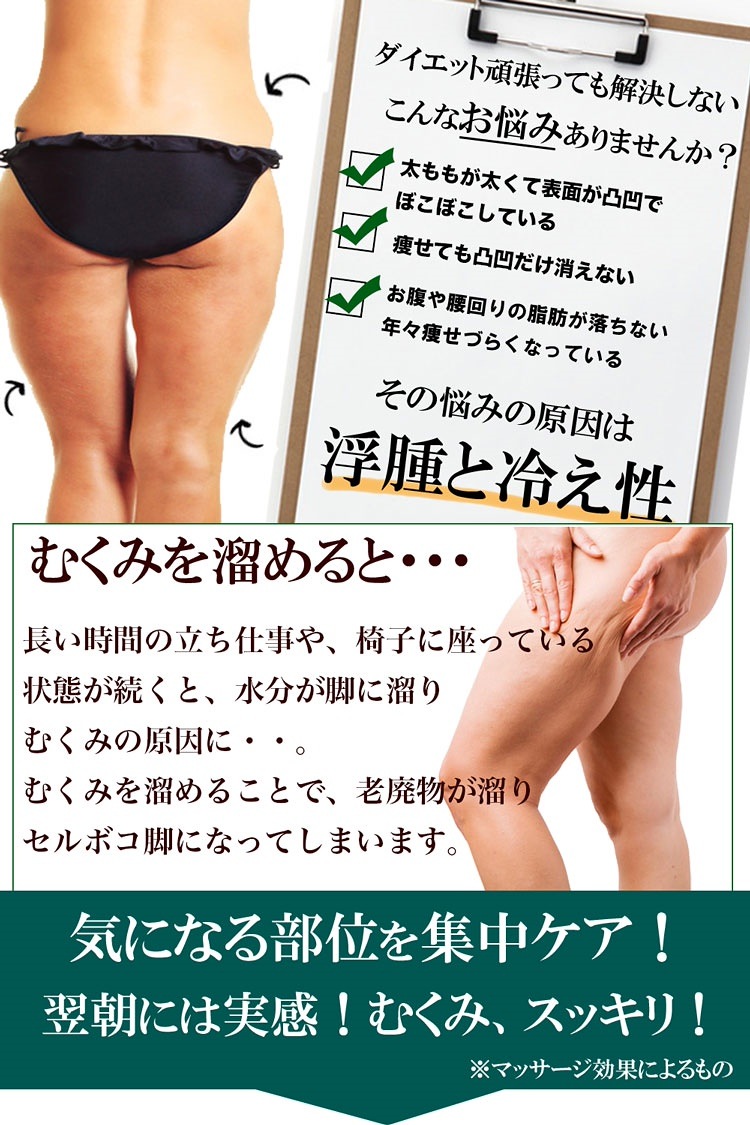 Qoo10 1 1 1個1350円 ６日で太もも 10 2cm 落ちないセルライトや頑固な脂肪も まるごと