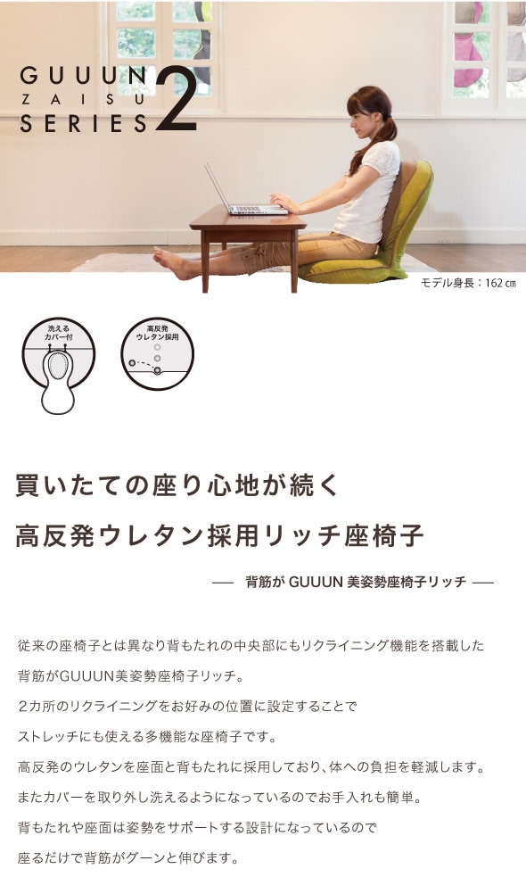 1620円 【メーカー包装済】 背筋がGUUUN リッチ ラズベリーピンク プロイデア 美姿勢座椅子