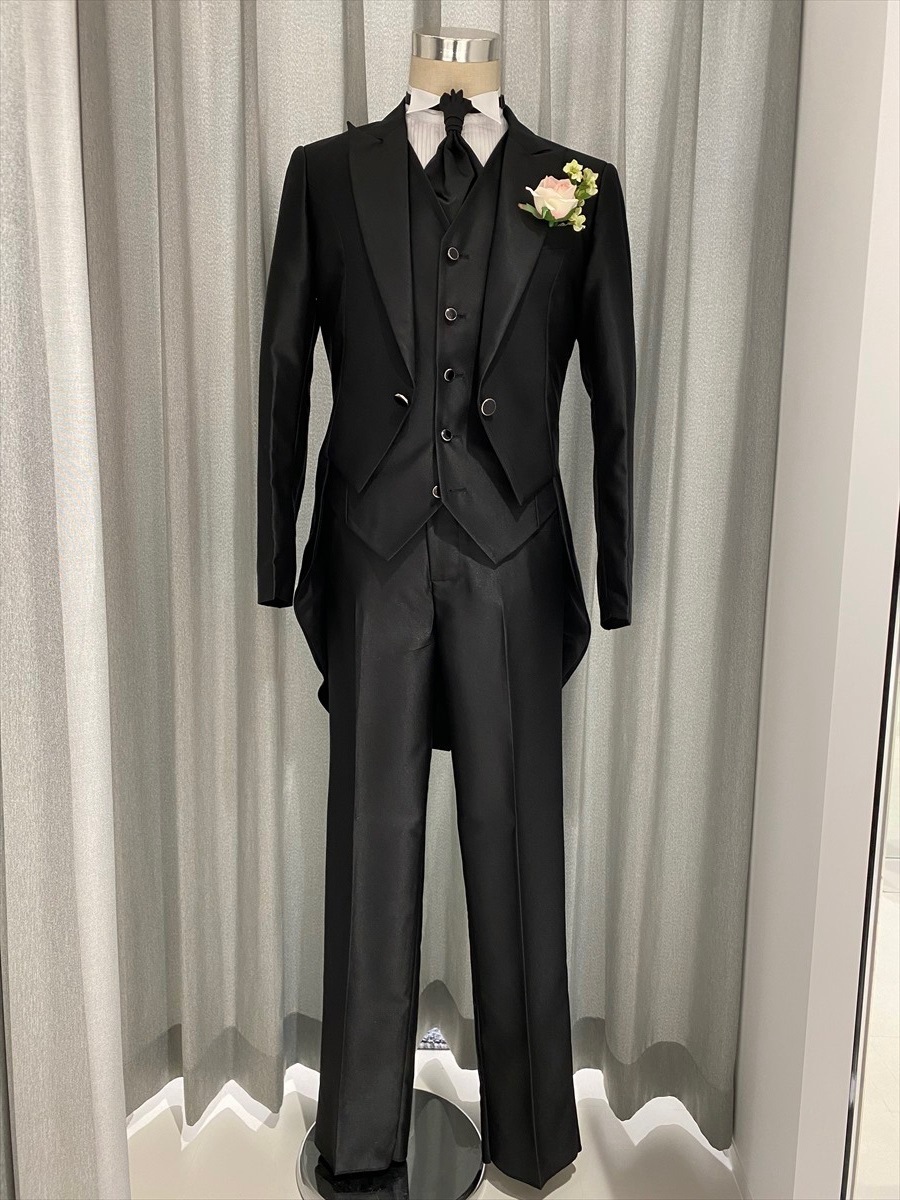 燕尾服 Qoo10] 燕尾服 5点セット ジャケットパンツベス