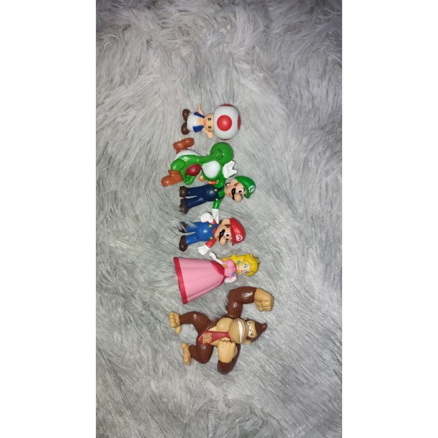 Qoo10] 6個セット スーパーマリオ フィギュア