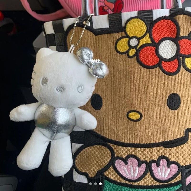 Qoo10] 可愛い シルバー キティちゃん 猫 キー