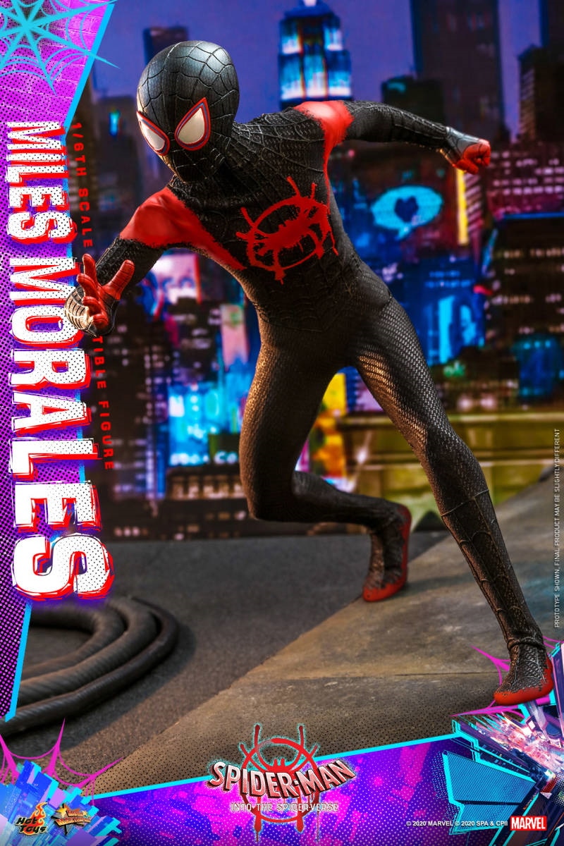 新品未開封 HOTTOYSホットトイズ 1/6 MMS567『スパイダーマン スパイダーバース』 マイルスモラレス／スパイダーマンフィギュア