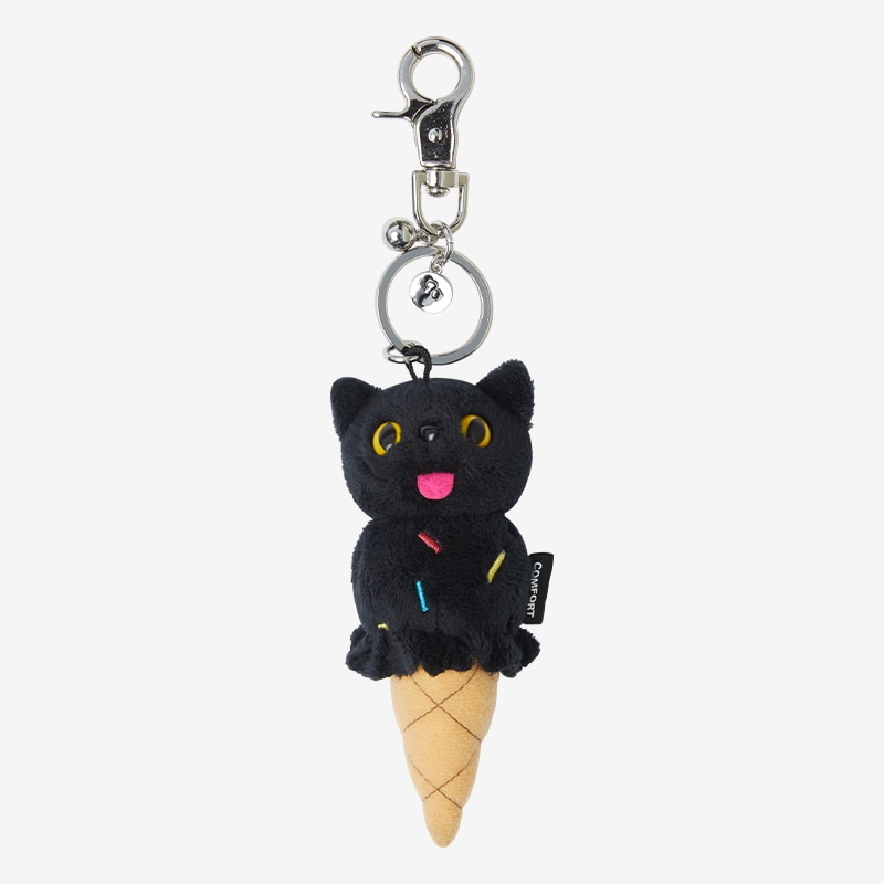 韓国　PIYONG キーリング　黒猫レザー COMFORT 正規品】 PIYONG Key Ring / コンフォート キーリング