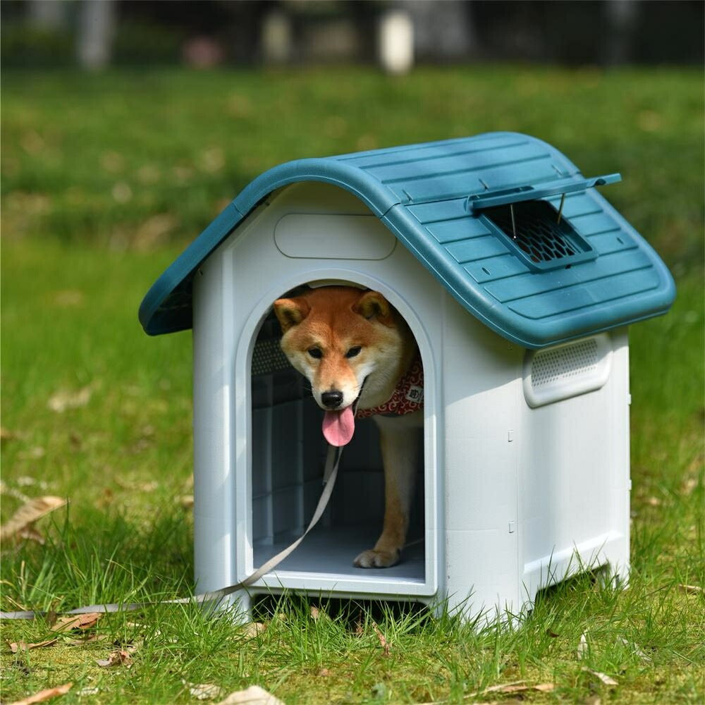 純正廉価 Mサイズ 犬小屋 ペットハウス ペットケージ プラスチック製 犬 室内犬 室外 ペットゲージ 直販新作 Ssl Daikyogo Or Jp