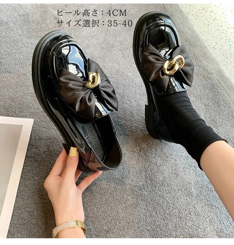 ロリィタシューズ 厚底靴 コスプレ 日系 暑かっ 学院風 JK 革靴