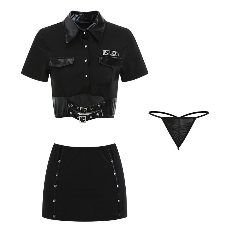 値下げ　レア　なりきりポリスベルト　腰回り完全セット 　コスプレ Qoo10] ポリス コスプレ セクシー 5点セット