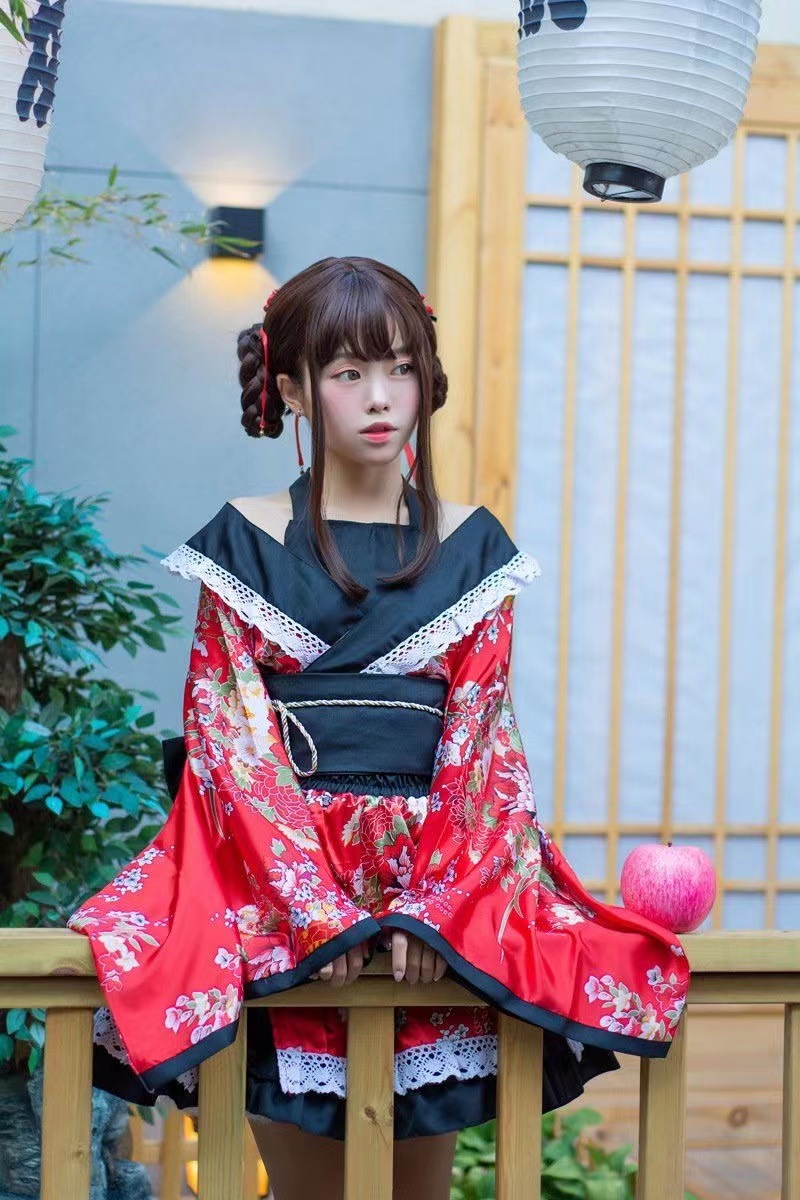 Qoo10] 日本女性伝統着物スーツコスプレ撮影アニメ