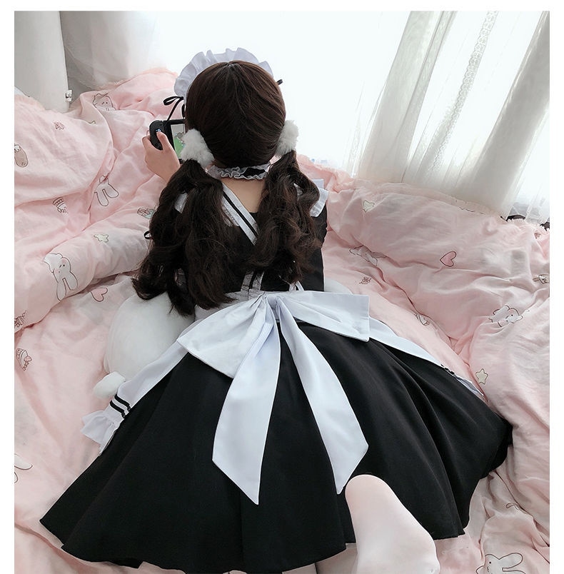 Qoo10] 本格メイド服 コスプレ衣装 6点セット