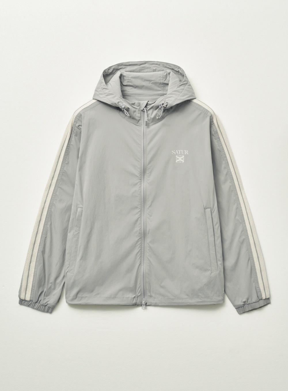 W) Packable ミドル ポケット フード ストレート ジャンパー・ブルゾン