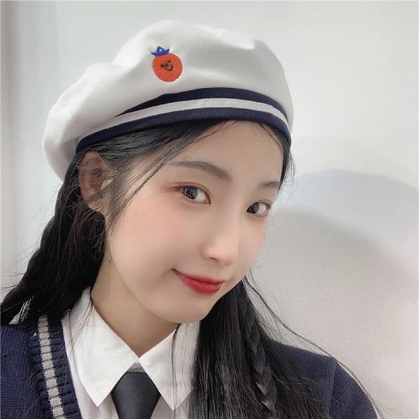 Qoo10] JK風 制服 マリナー ベレー帽 女 秋