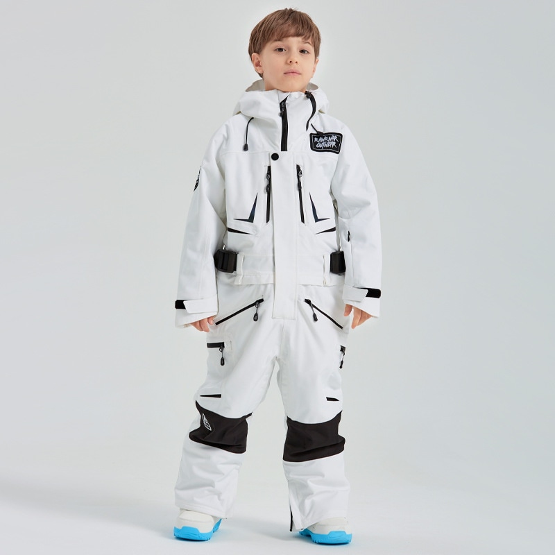 スノーボードウェア キッズ つなぎ ワンピース 上下セット