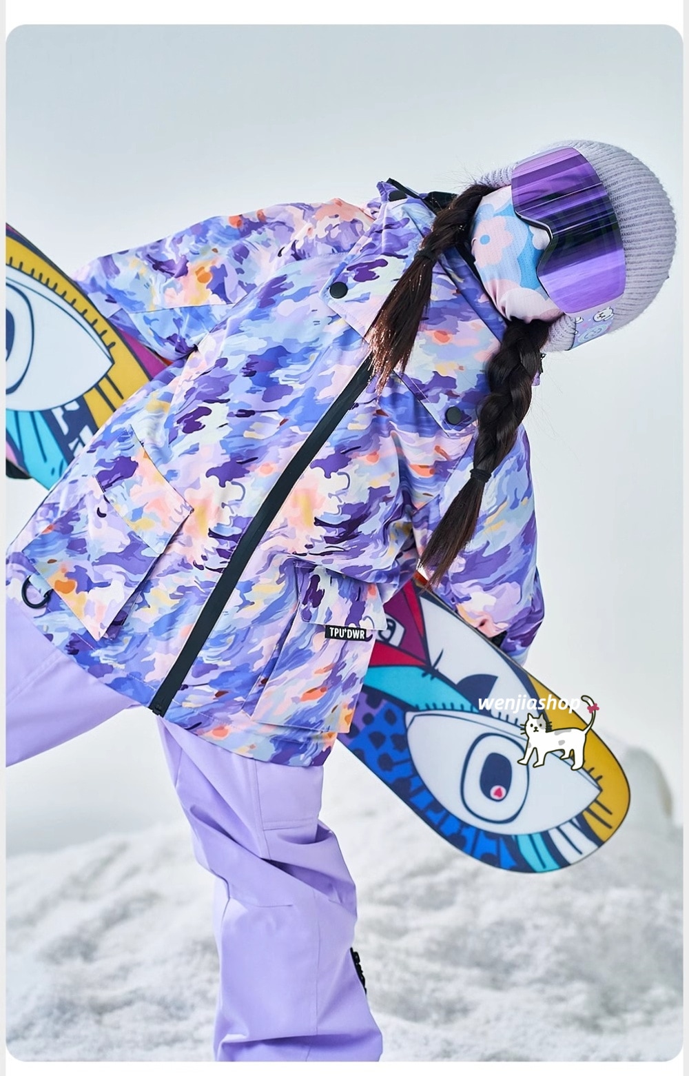 スノーボード スキー ウエア ジャケット 紫 BURTON - バートン キッズ