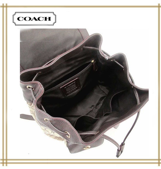 Coach pebbled leather on sale backpack f37410 black