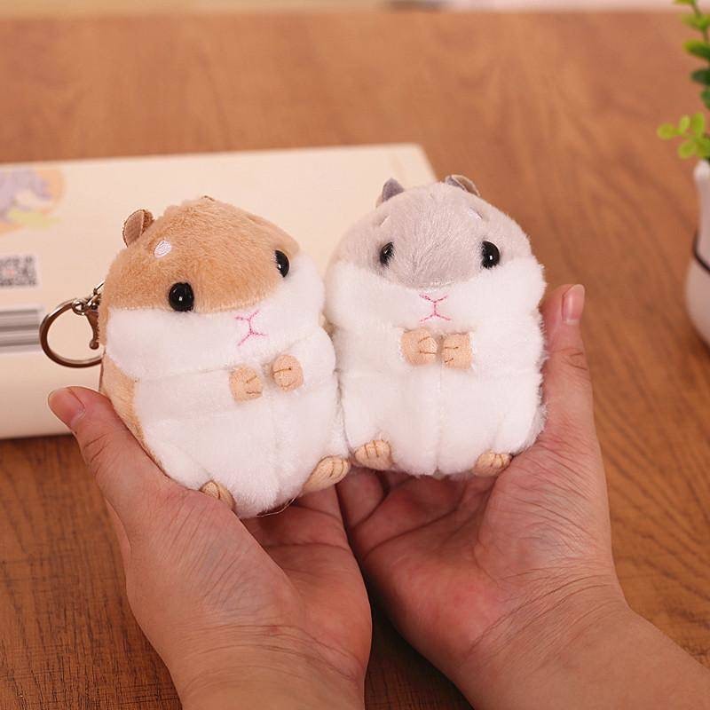 Qoo10] 5色超可愛いキーホルダーハムスター動物ぬ