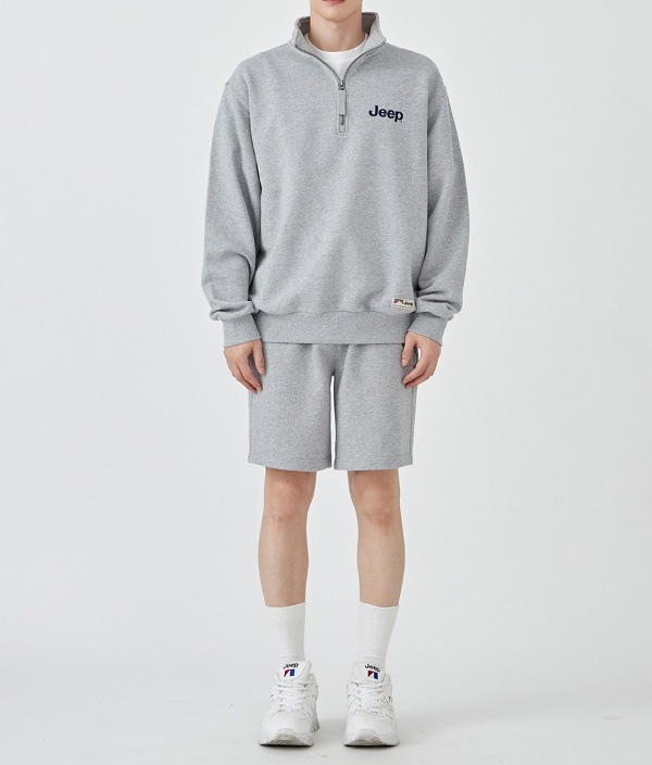 ジープ トレーナー Jeep Half Zip-Up M-Logo Sweat ハーフ ジップ