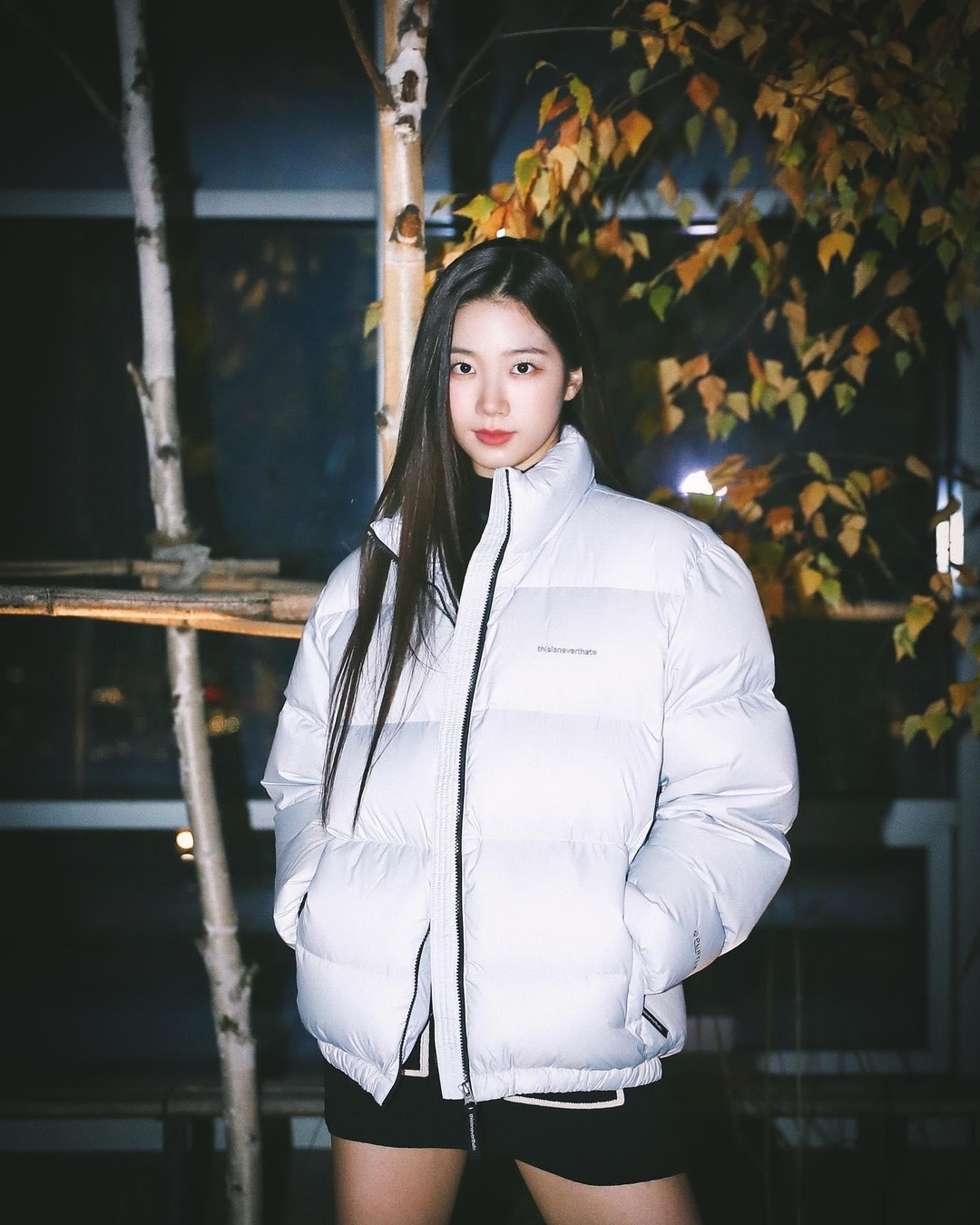 THISISNEVERTHAT ネバザ PERTEX T Down Jacket 韓国正規品 ルセラフィム カズハ着用 ダウンジャケット