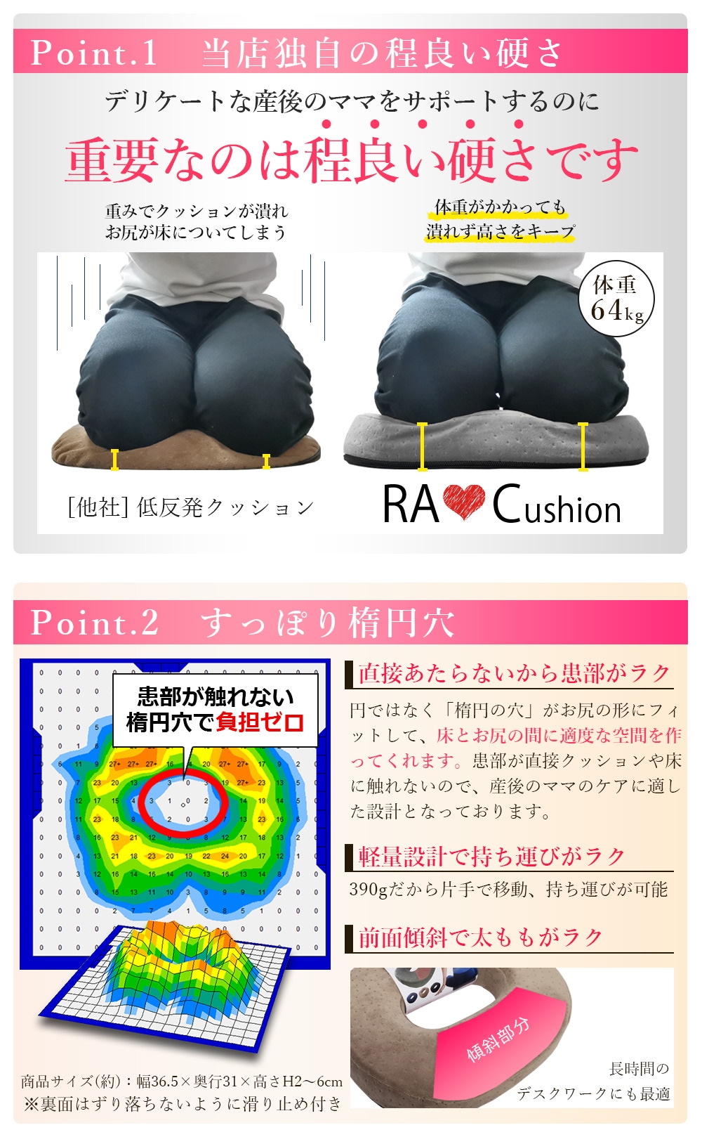 買取 痔 高反発 ブラック 整骨院の院長推薦 ドーナツクッション 産後 腰痛 前面傾斜