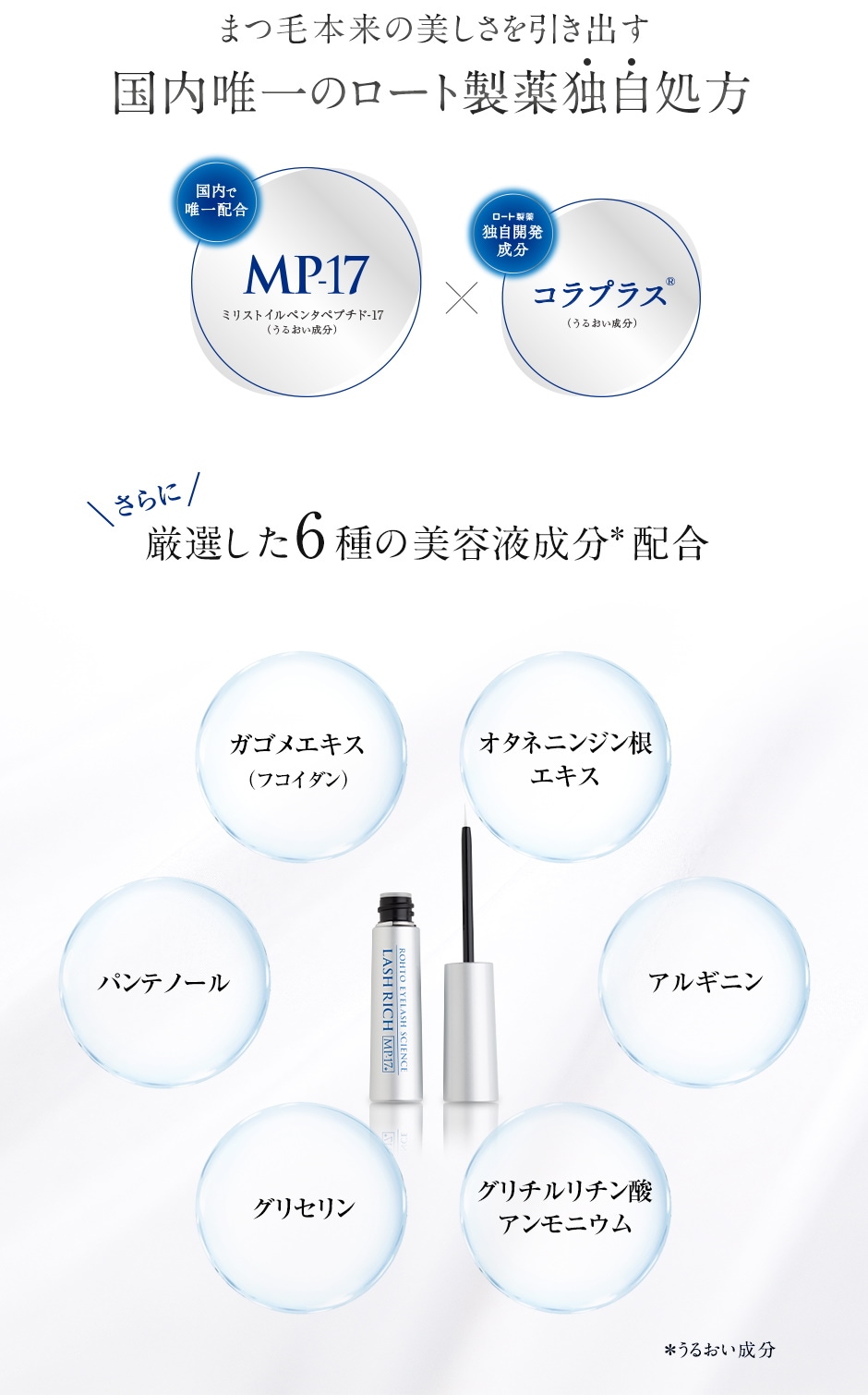 Qoo10] ロート製薬 【3本セット】ラッシュリッチ まつ毛美容