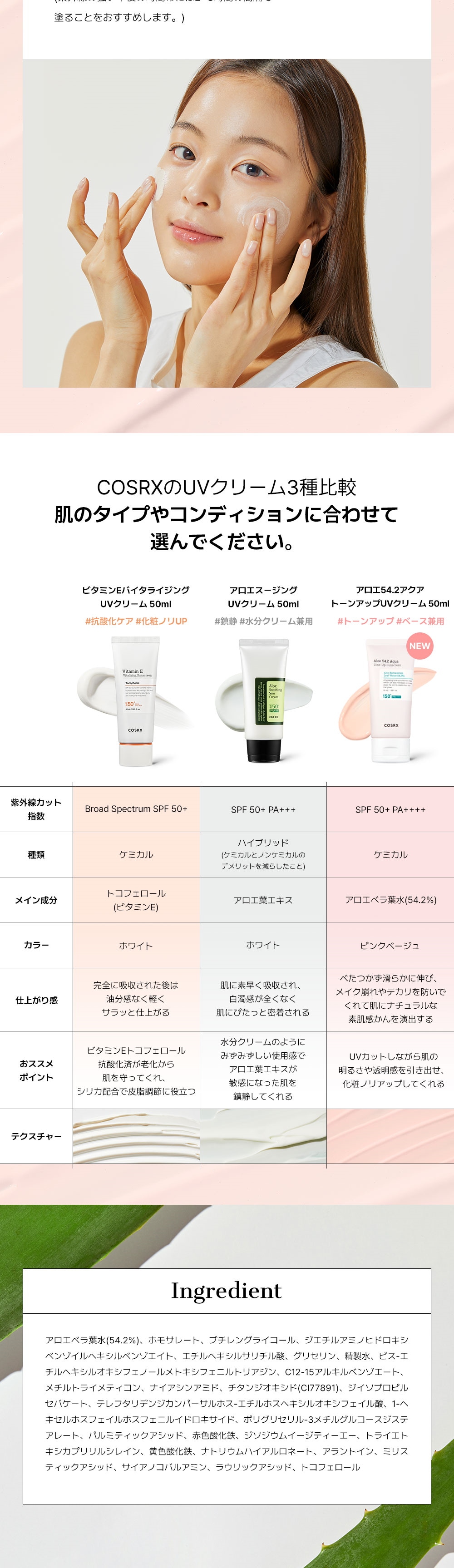 コスアールエックス] アロエ54.2アクアトーンアップ日焼け止め > Cosmetics