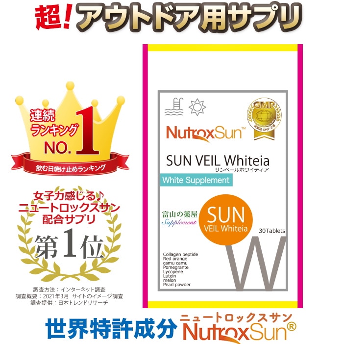 AL完売しました。 大人気❗️飲む日焼け止めサプリ✨世界特許ニュート