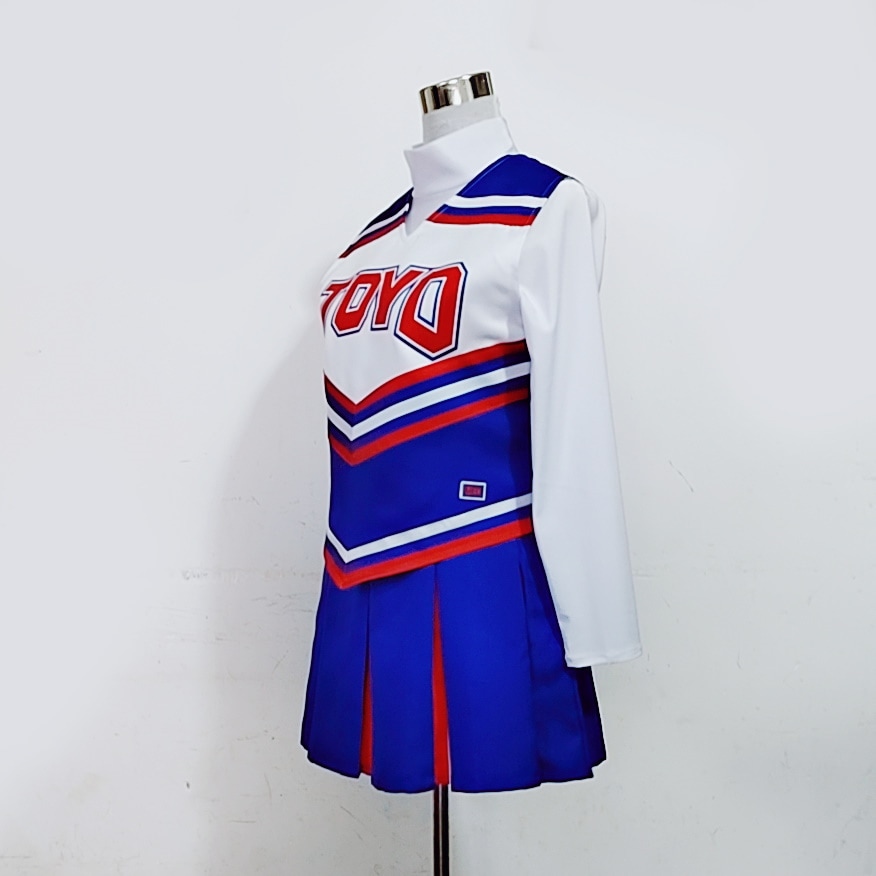 チアユニフォームコスプレセット 高品質 実物撮影 チア衣装 慶應 野球