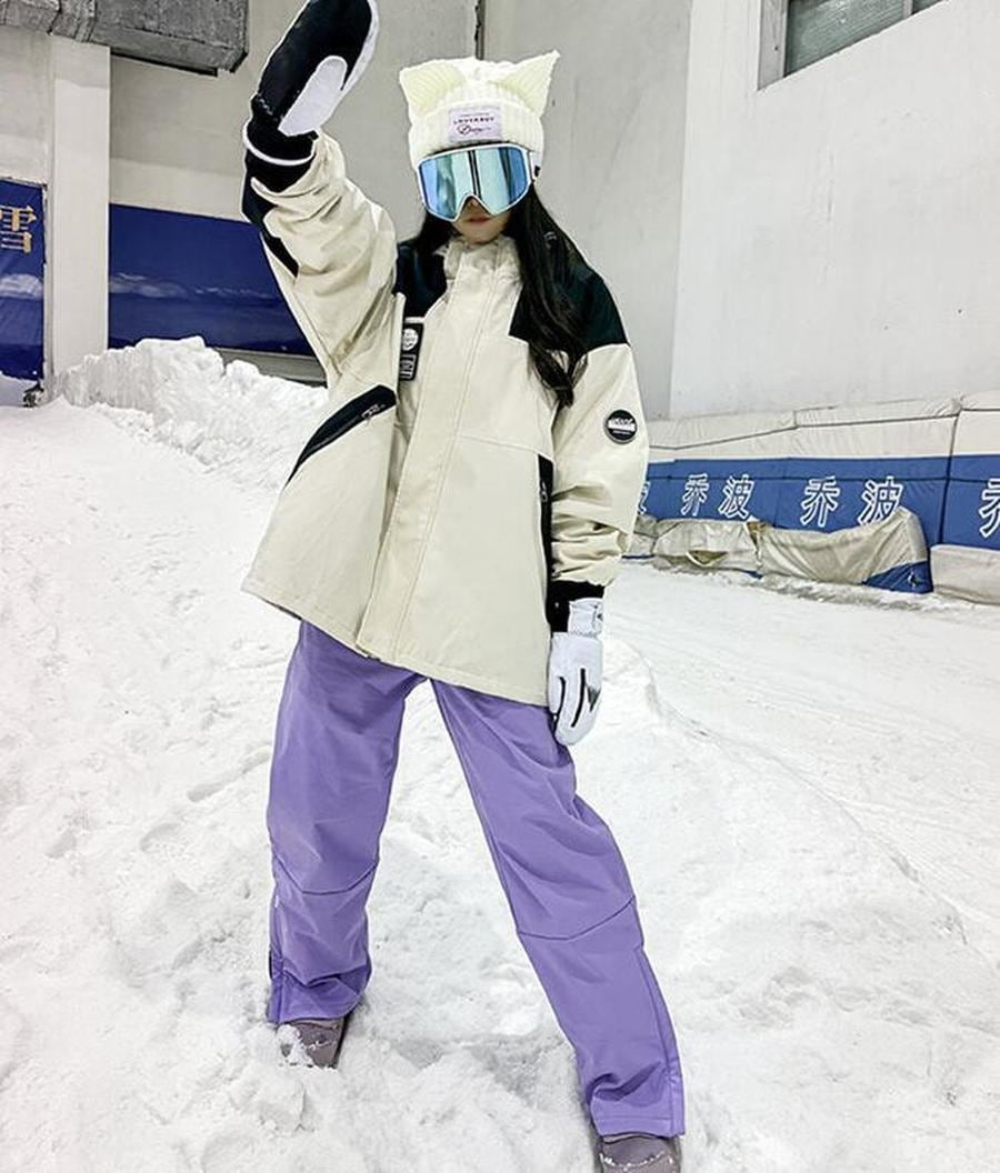 24 スノーボードウェア スノボウェア 上下セット 全色男女兼用 帽子