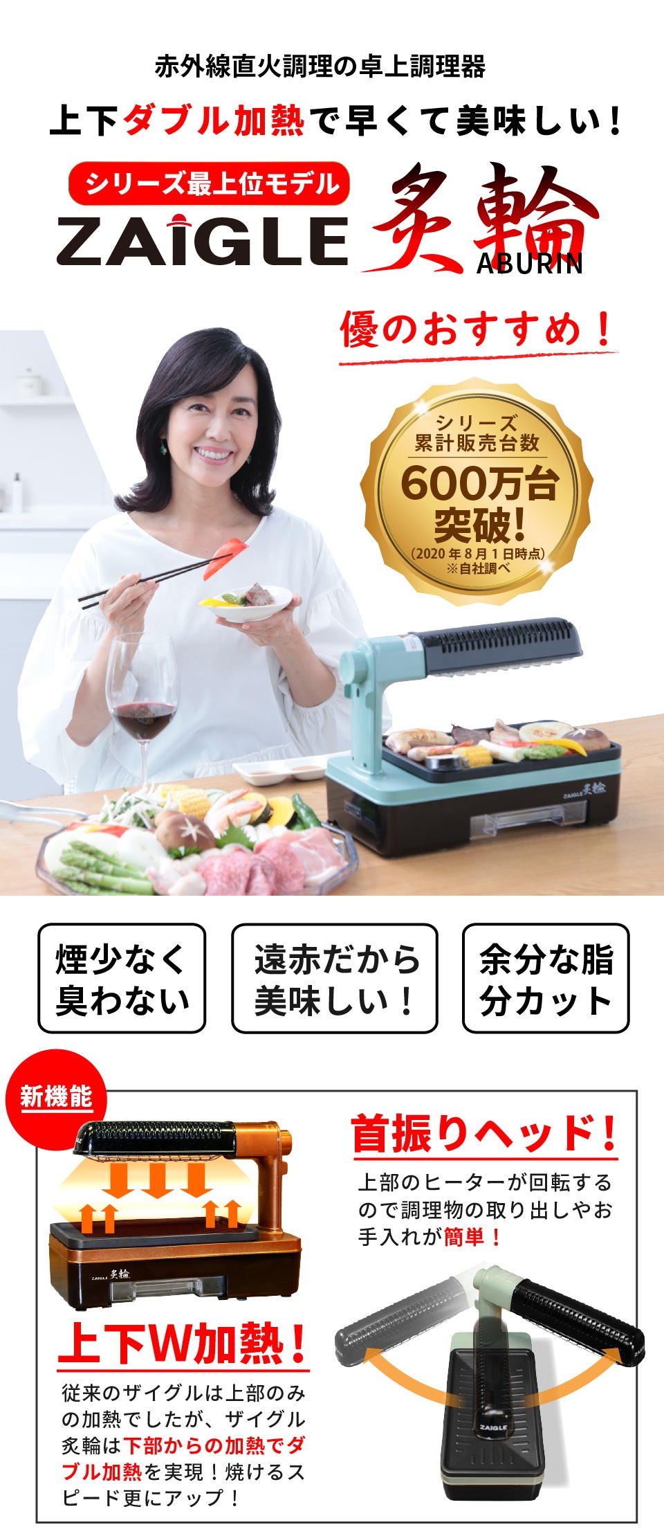 問屋直販ザイグル炙輪　ワイドプレートセット！　新品未使用 ホットプレート