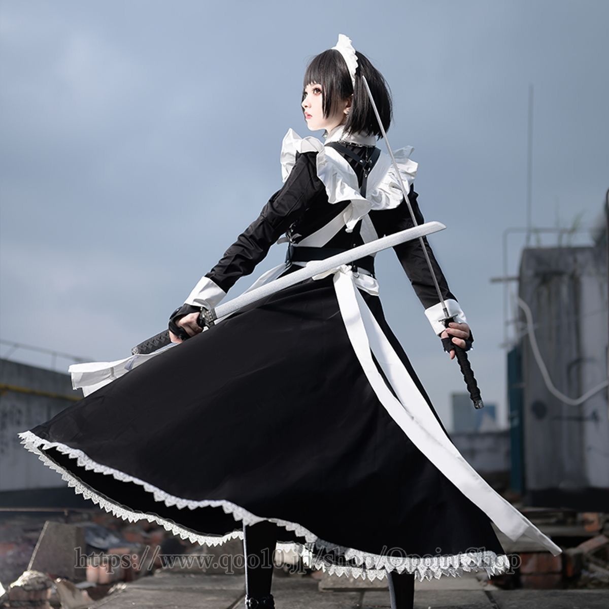 オシャレボ OSYAREVO 【ネット限定】コスプレ ロングメイド服