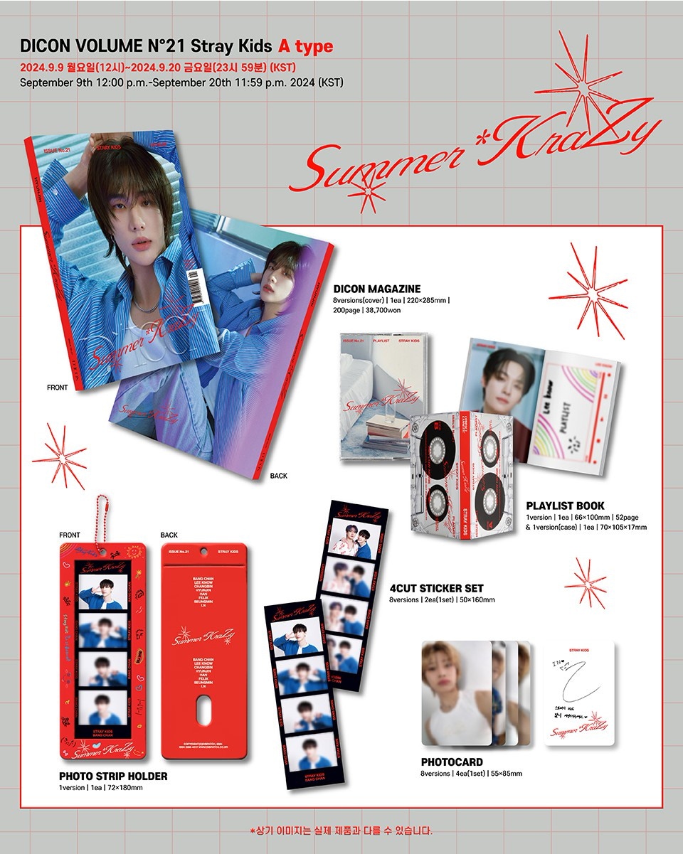 Stray Kids Dicon photocard magazine KKT kakao talk gift pob