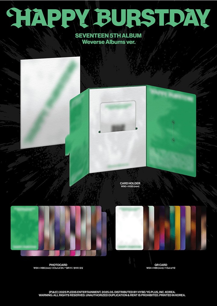 12SET] [WEVERSE PRE ORDER EVENT] SEVENTEEN 5th Album 'HAPPY