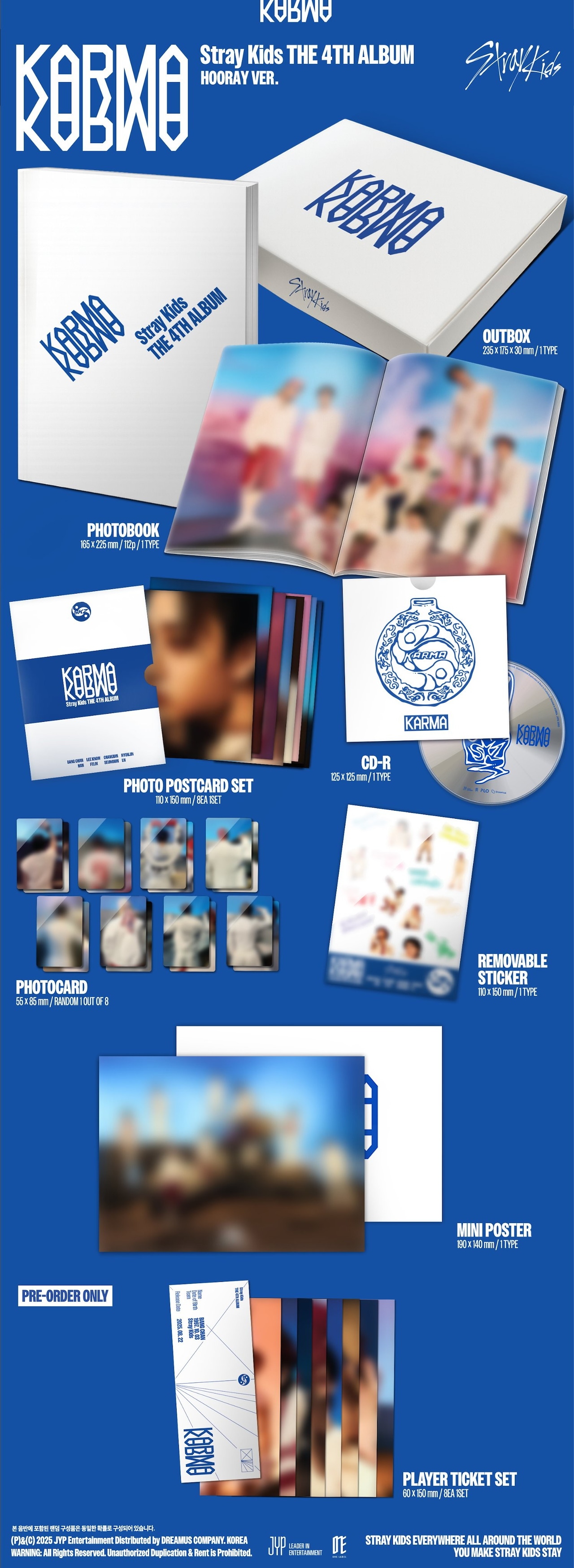 CEREMONY straykids プレリス 購入特典 8SET] [FANS SHOP PRE LISTENING CEREMONY 特典] StrayKids THE