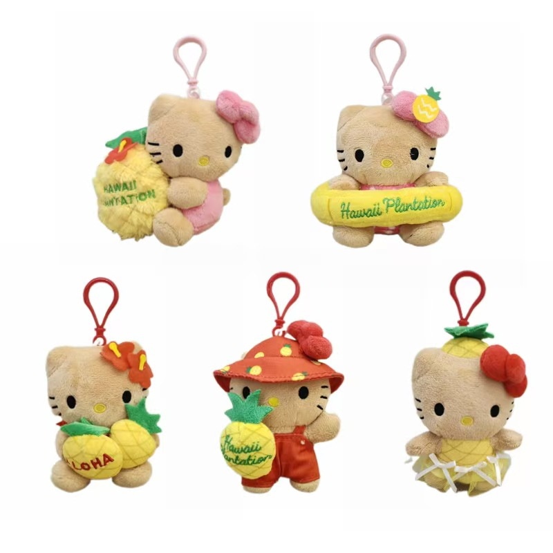 ハローキティ　パイナップル　きのこ　ぬいぐるみ ハローキティパイナップルきのこぬいぐるみ