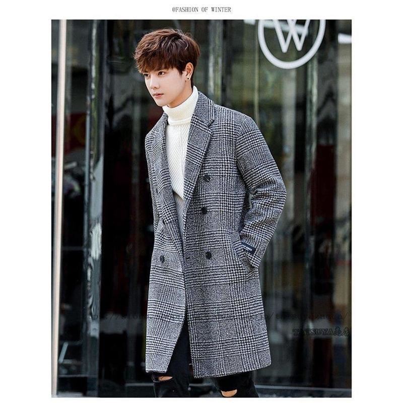 カシミヤ】チェスターコート ダブルブレスト ロングコート メンズ