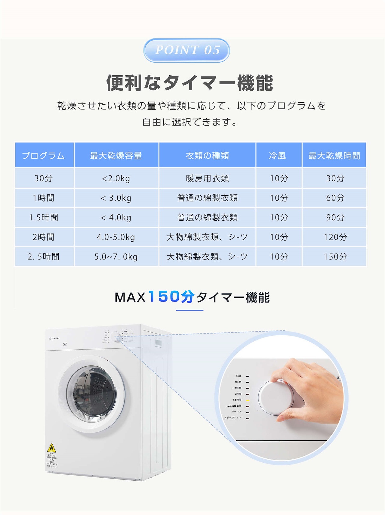 日本国内出荷-3日で配達】衣類乾燥機 8kg 乾燥機 8キロ 衣類 大型