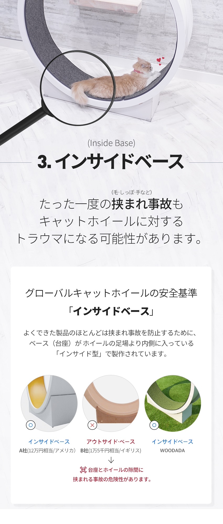 Qoo10] WOODADA キャットホイール 猫用回し車猫 回転車猫