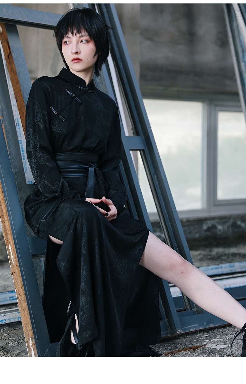 ショッピング大人気 チャイナドレス ロング 長袖 黒 チャイナ風ワンピース チャイナボタン 豹頭 腰括れ 着瘦せ ショッピング激安 Ssl Daikyogo Or Jp ショッピング大人気 チャイナドレス ロング 長袖 黒 チャイナ風ワンピース チャイナボタン 豹頭 腰括れ 着瘦せ ショッピング激安 Ssl Daikyogo Or Jp