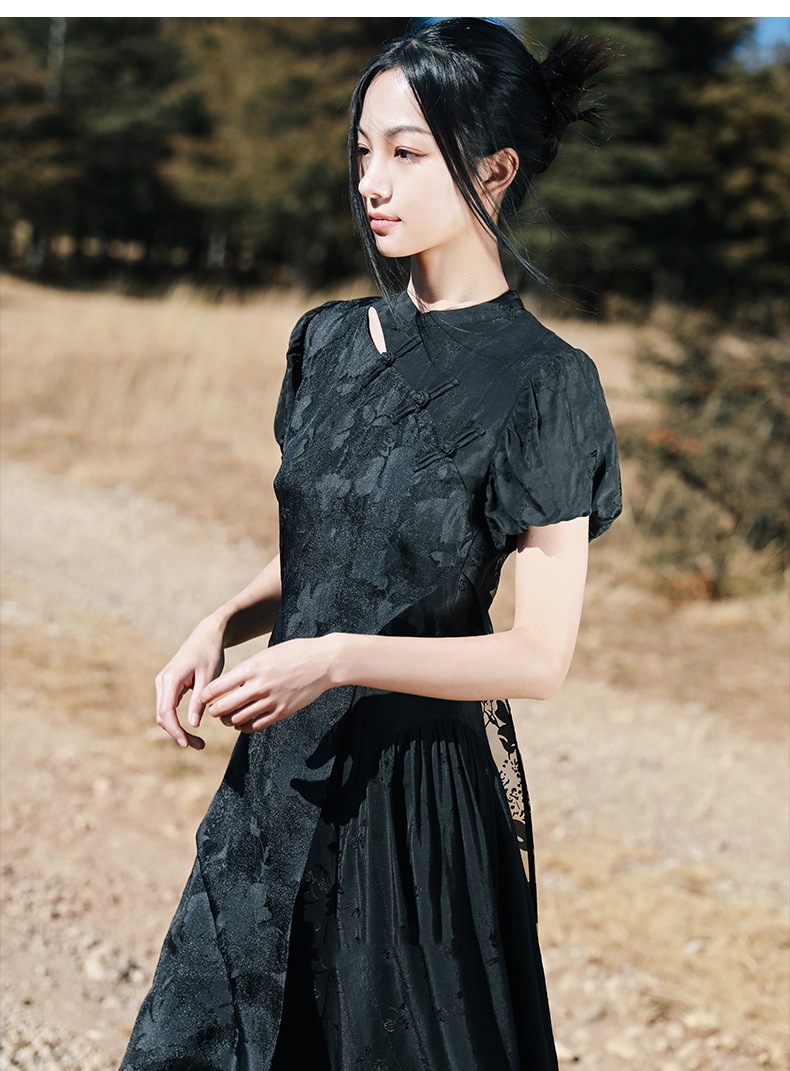 大阪超高品質 チャイナドレス ロング 半袖 レトロ チャイナ風ワンピース 黒 パフスリーブ つなぎ合わせ クリアランス廉価 Ssl Daikyogo Or Jp 大阪超高品質 チャイナドレス ロング 半袖 レトロ チャイナ風ワンピース 黒 パフスリーブ つなぎ合わせ クリアランス廉価 Ssl Daikyogo Or Jp