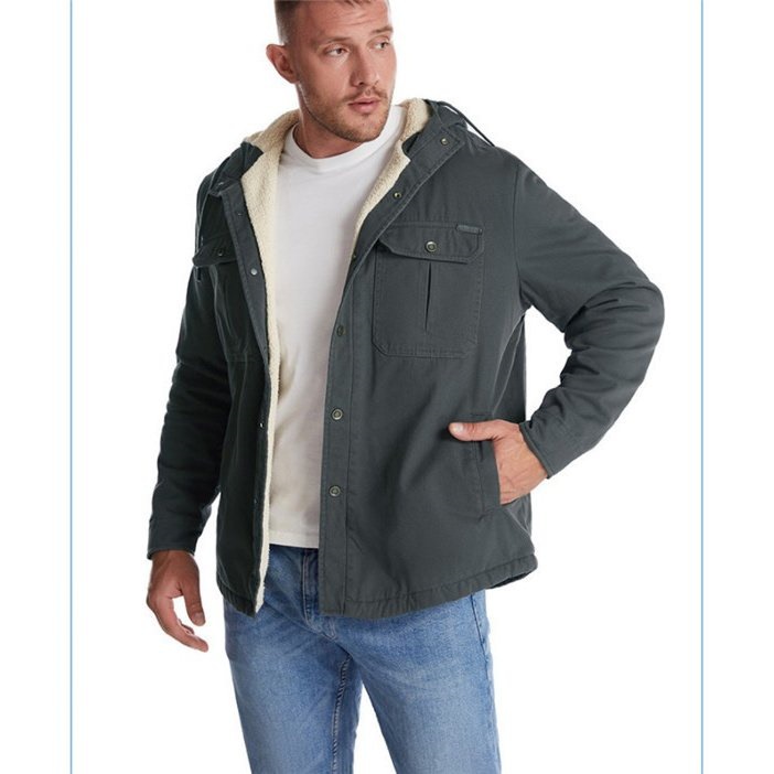 ジャケット メンズ 中綿ジャケット 防寒着 フード付き アウター 暖か95
