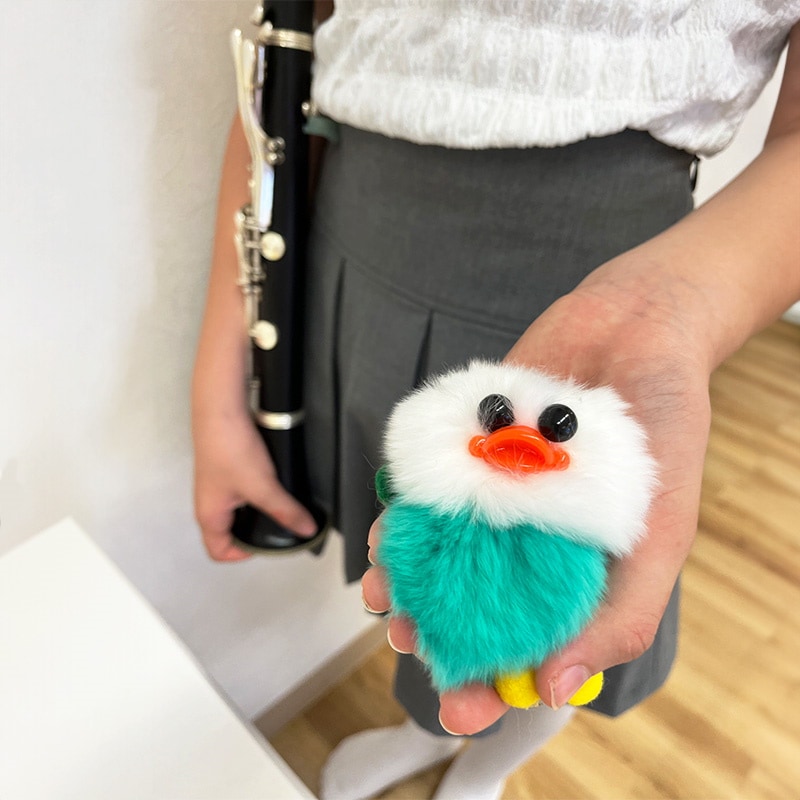 Qoo10] キーホルダー ひよこ 16色展開 ふわふ