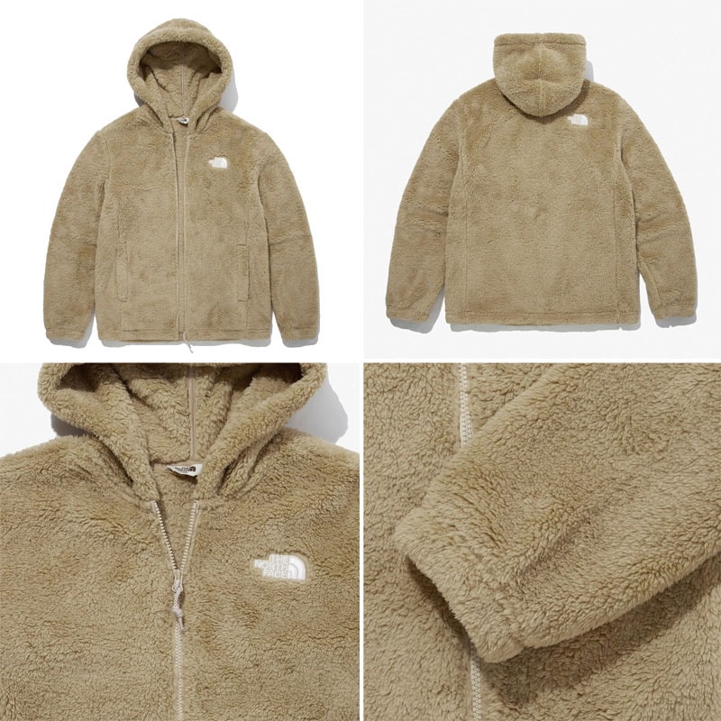 nj4fl61 comfy ex hood fleece zip up