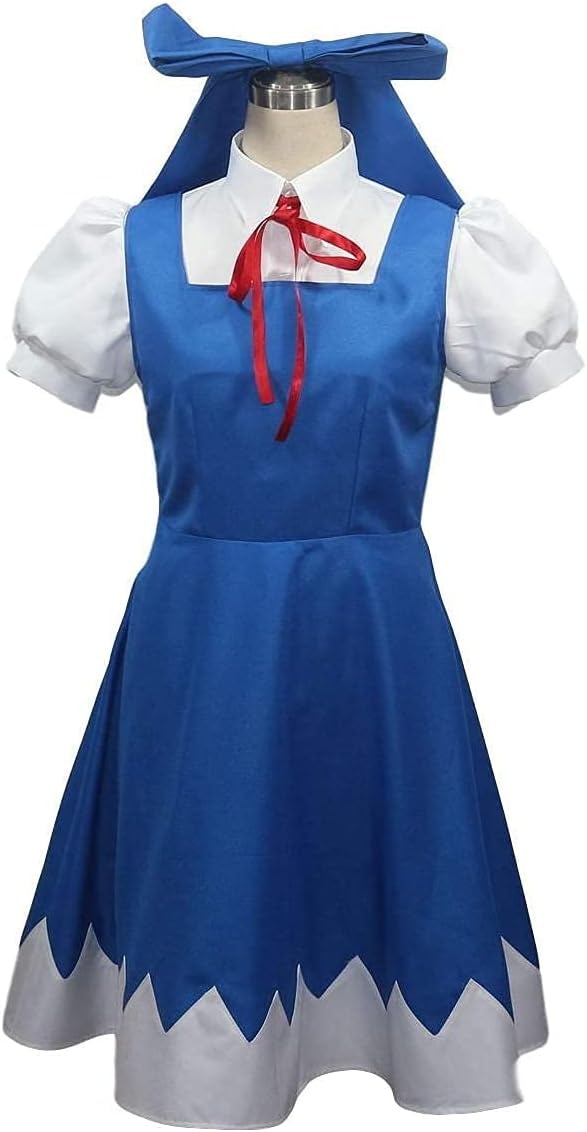 DK541　◆ 東方project　 紅魔郷（ とうほうこうまきょう）　チルノ　風★コスプレ衣装　新品　完全オーダメイドも対応可能 Qoo10] 東方紅魔郷 妖精 チルノ コスプレ衣装