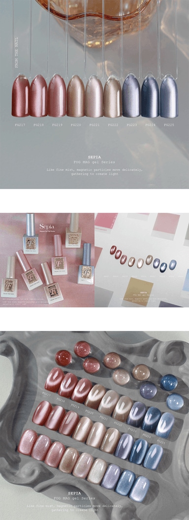 FROM THE NAIL【Sepia】マグネット9色セット カラージェル 韓国ネイル