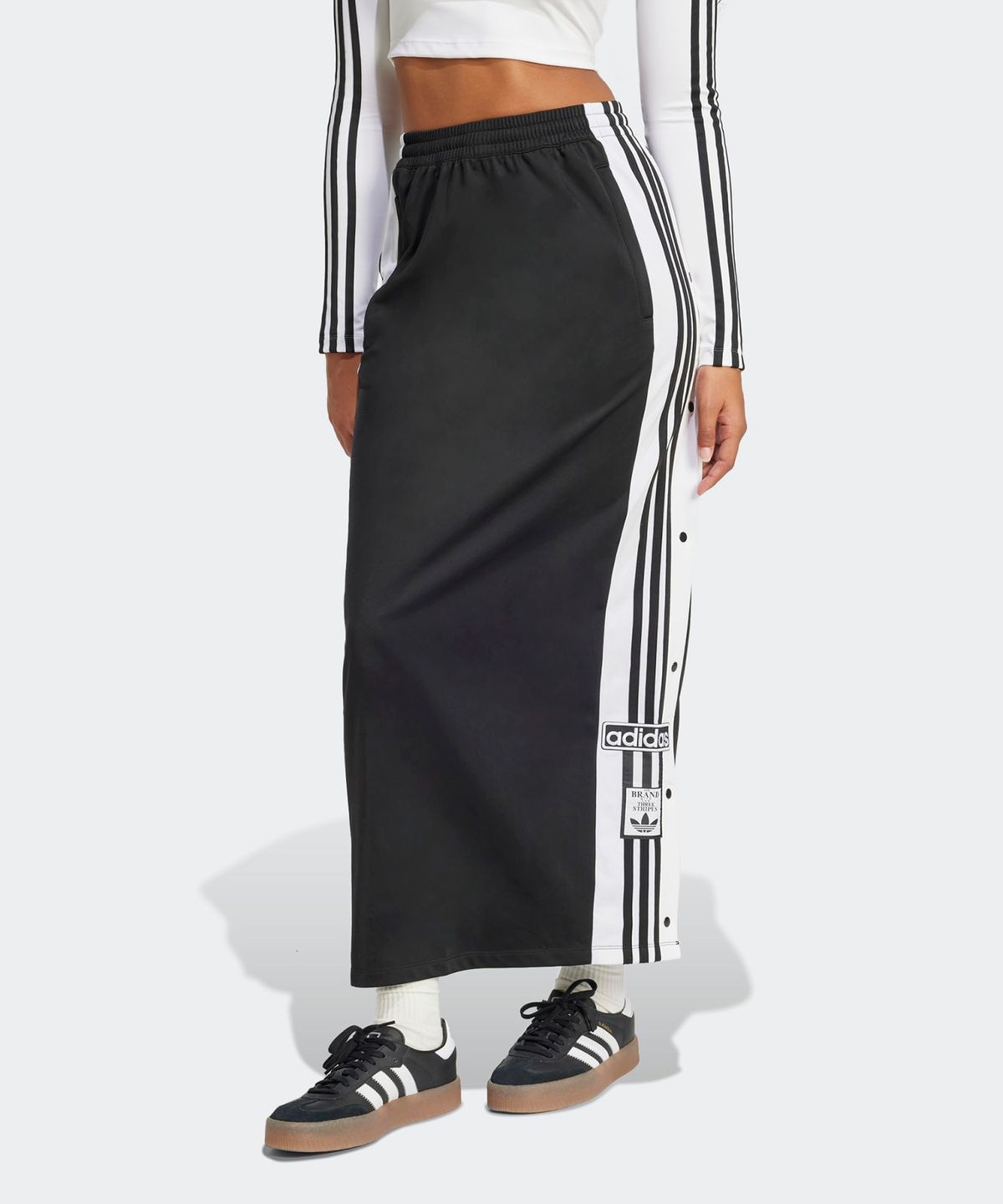 [ADIDAS] マキシスカート アディブレイク ブラック Qoo10 adidas アディブレイク マキシ スカート ロング