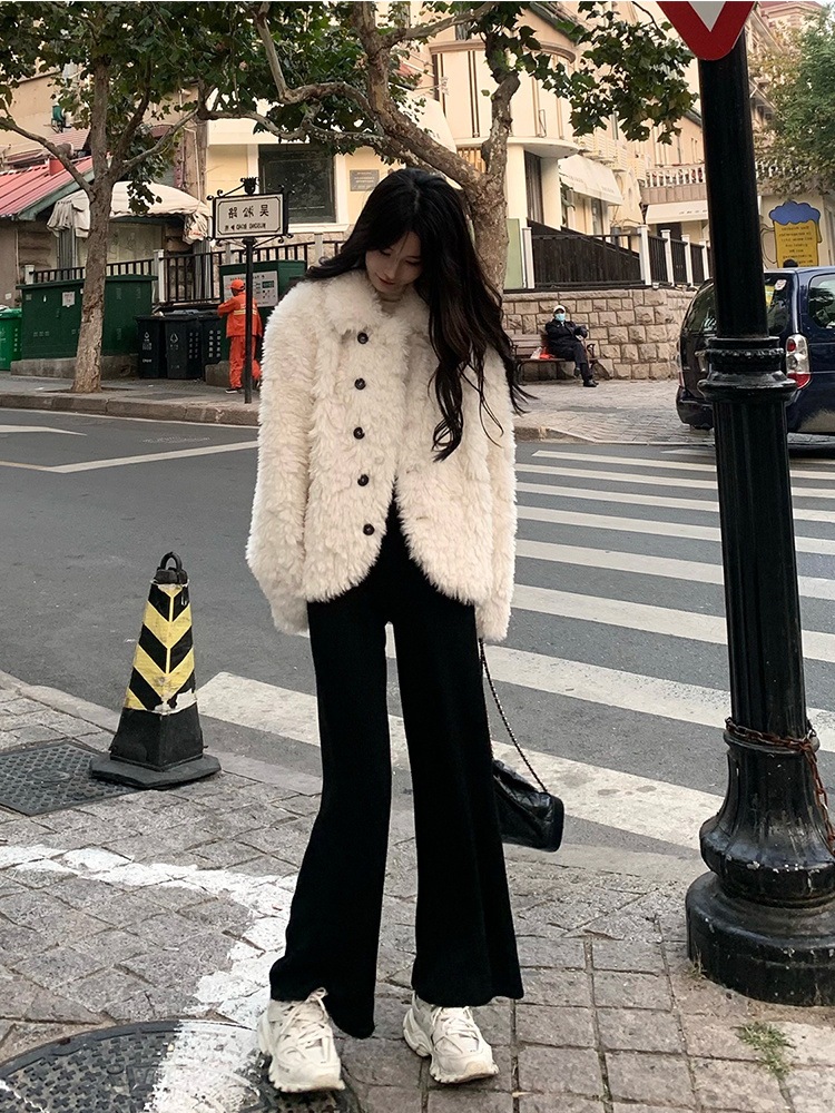 Qoo10] 韓国ファッション冬 気質 スリム 単体ボ