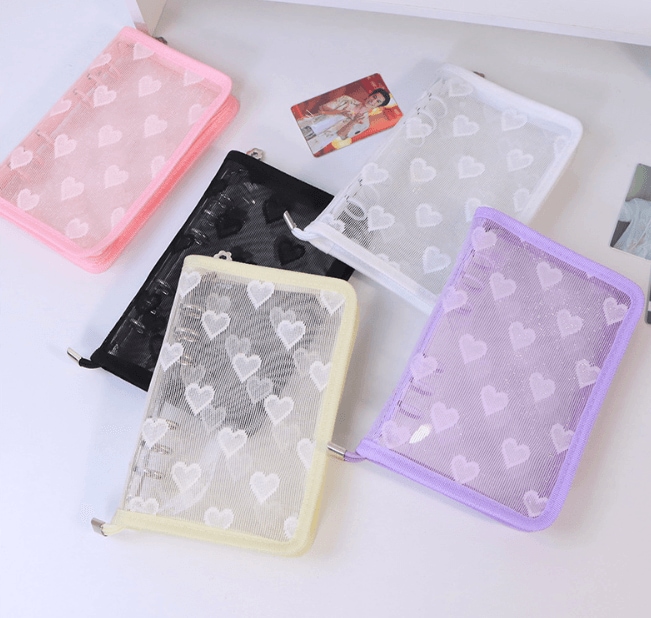 Qoo10] A6 バインダー 6リング ラメ入り ト